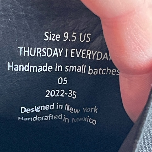 Thursday Boot Co Black Matte Leather Chelsea Boots size 9.5 - Picture 10 of 10